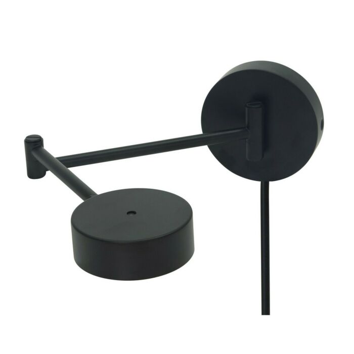 House of Troy Generation 5 Inch Swing Arm Wall Lamp in Black