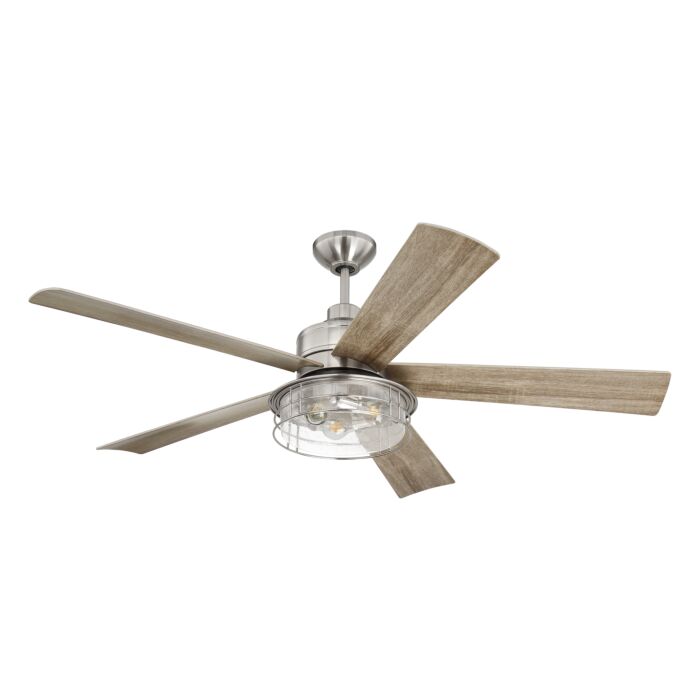 Craftmade Garrick 3 Light Indoor Ceiling Fan in Brushed Polished Nickel
