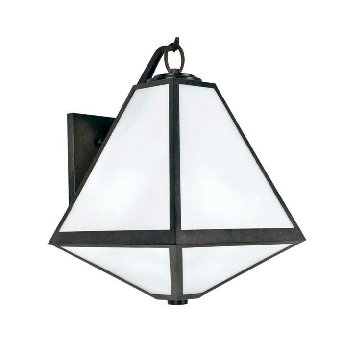 Brian Patrick Flynn for Crystorama Glacier 21 Inch Outdoor Wall Light in Black Charcoal
