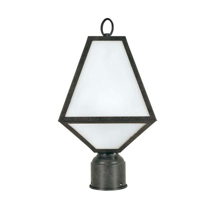 Brian Patrick Flynn for Crystorama Glacier 14 Inch Outdoor Post Light in Black Charcoal