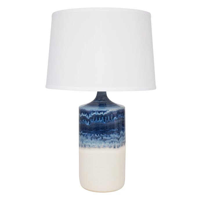 House of Troy Scatchard Table Lamp in Decorated White Matte