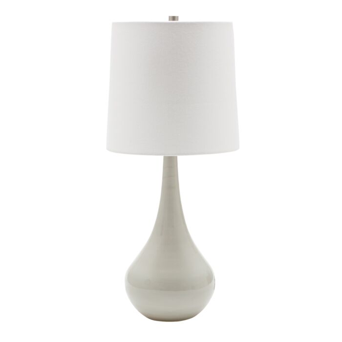 House of Troy Scatchard 23 Inch Table Lamp in Gray Gloss