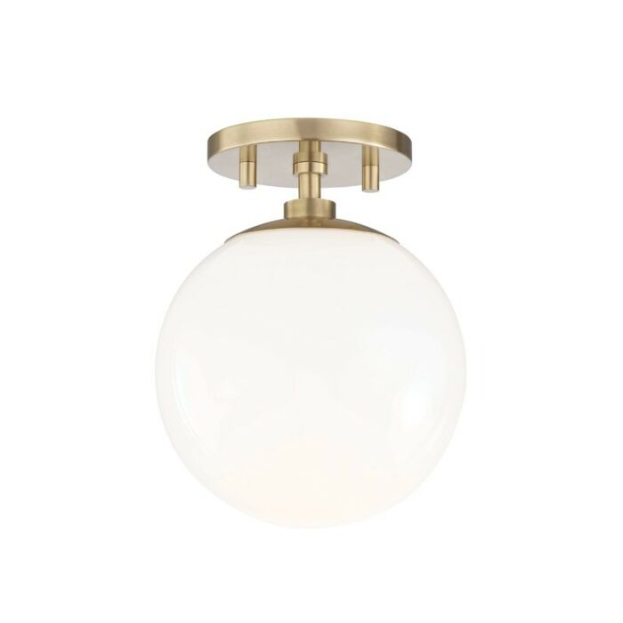 Mitzi Stella Ceiling Light in Aged Brass