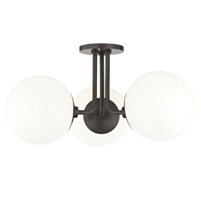 Mitzi Stella 3 Light Ceiling Light in Old Bronze