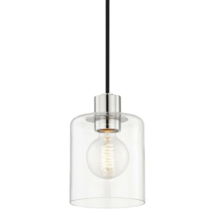 Mitzi Neko 8 Inch Pendant Light in Polished Nickel