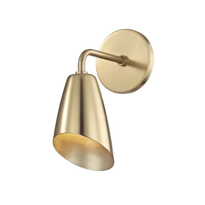Mitzi Kai 10 Inch Wall Sconce in Aged Brass