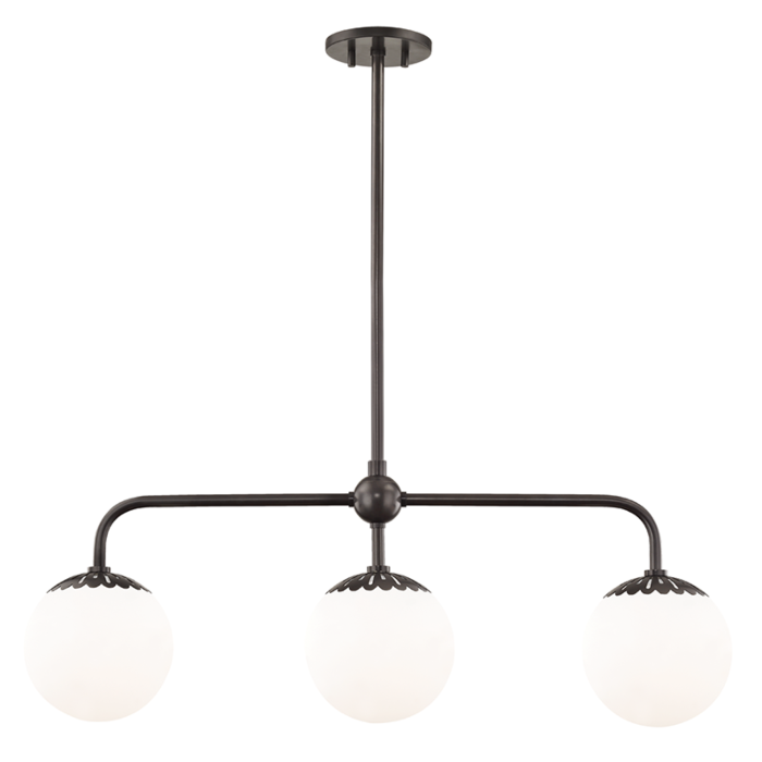Mitzi Paige 3 Light 37 Inch Kitchen Island Light in Old Bronze