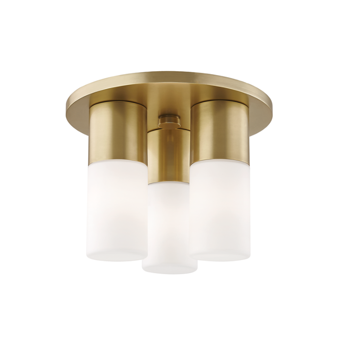 Mitzi Lola 3 Light 9 Inch Ceiling Light in Aged Brass