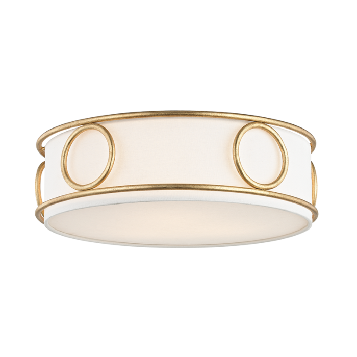 Mitzi Jade 3 Light 16 Inch Ceiling Light in Gold Leaf