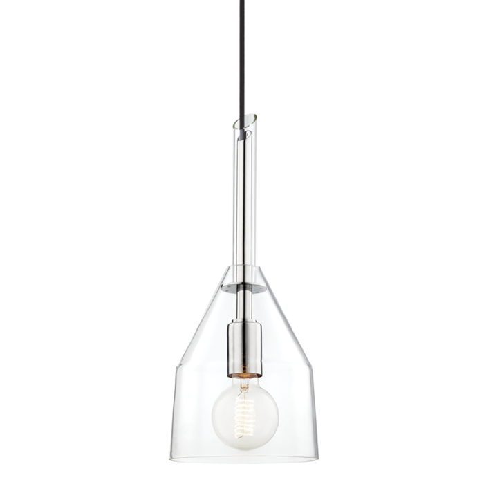 Mitzi Sloan 17 Inch Mini Pendant in Polished Nickel