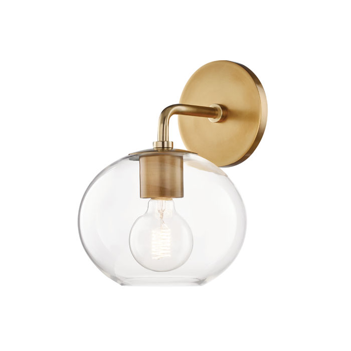 Mitzi Margot Wall Sconce in Aged Brass