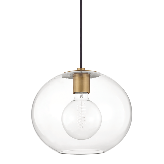 Mitzi Margot Pendant Light in Aged Brass