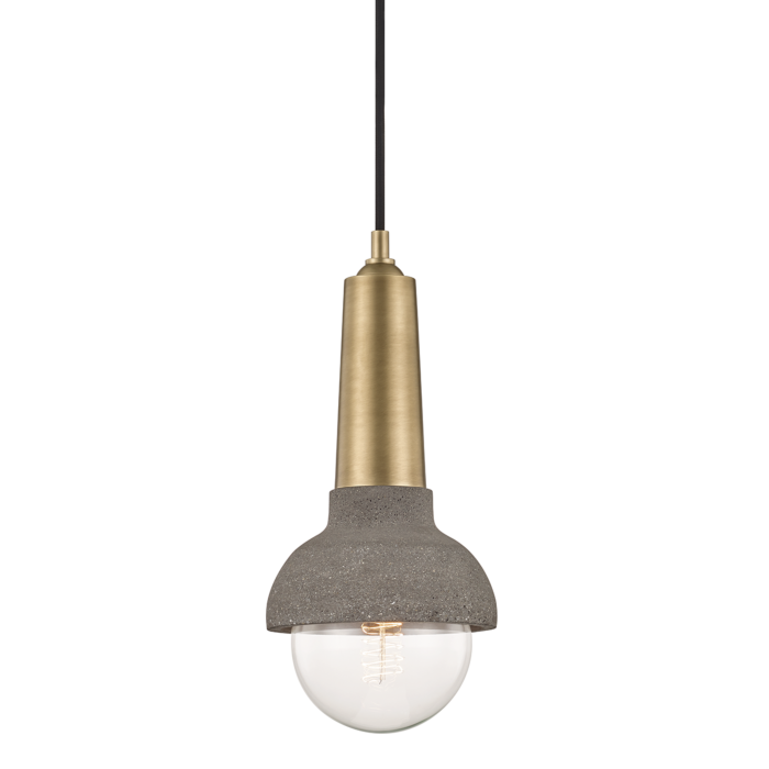 Mitzi Macy Pendant Light in Aged Brass