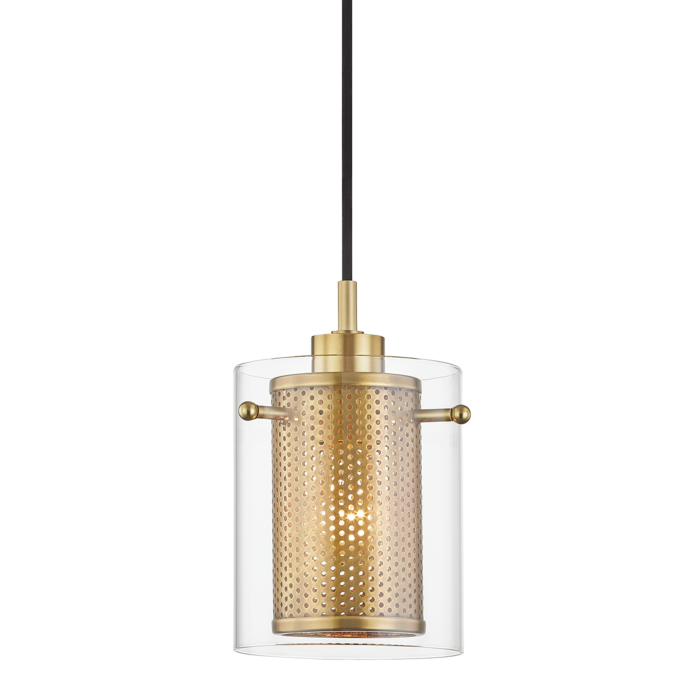 Mitzi Elanor Pendant Light in Aged Brass