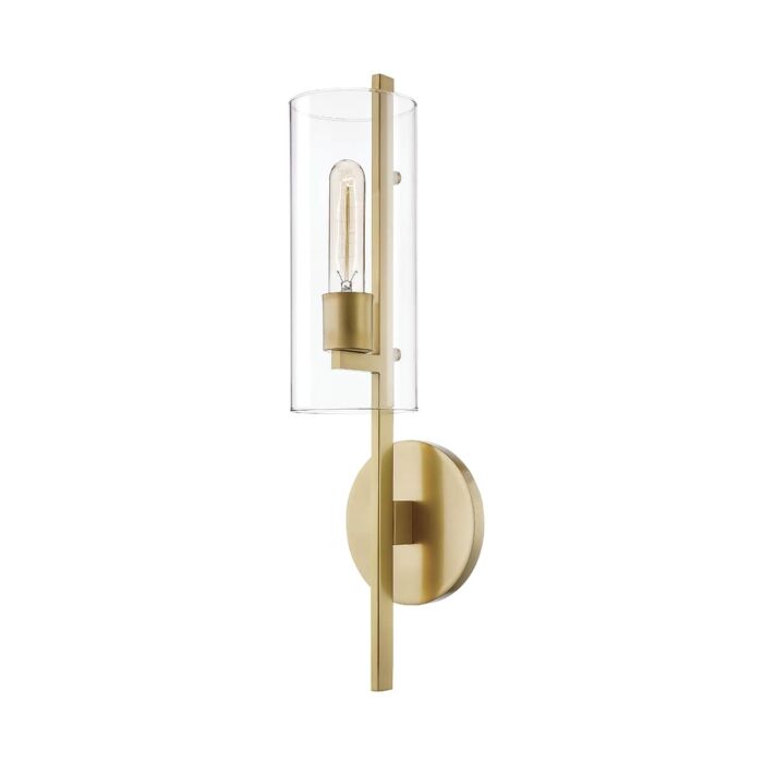 Mitzi Ariel 20 Inch Wall Sconce in Aged Brass