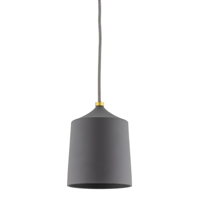 Mitzi Megan Pendant Light in Aged Brass and Matte Black