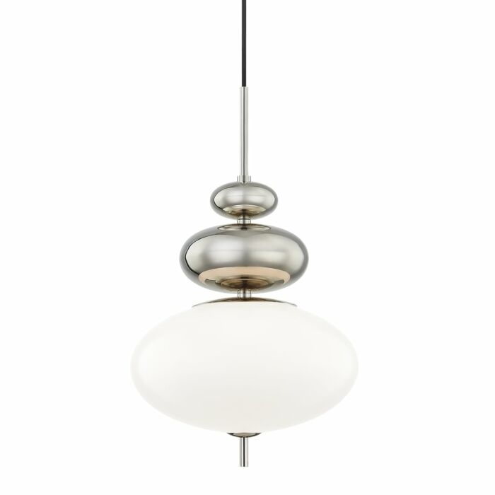 Mitzi Elsie 21 Inch Pendant Light in Polished Nickel
