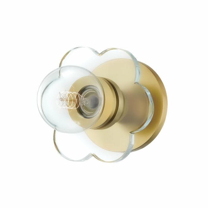 Mitzi Alexa 6 Inch Wall Sconce in Aged Brass