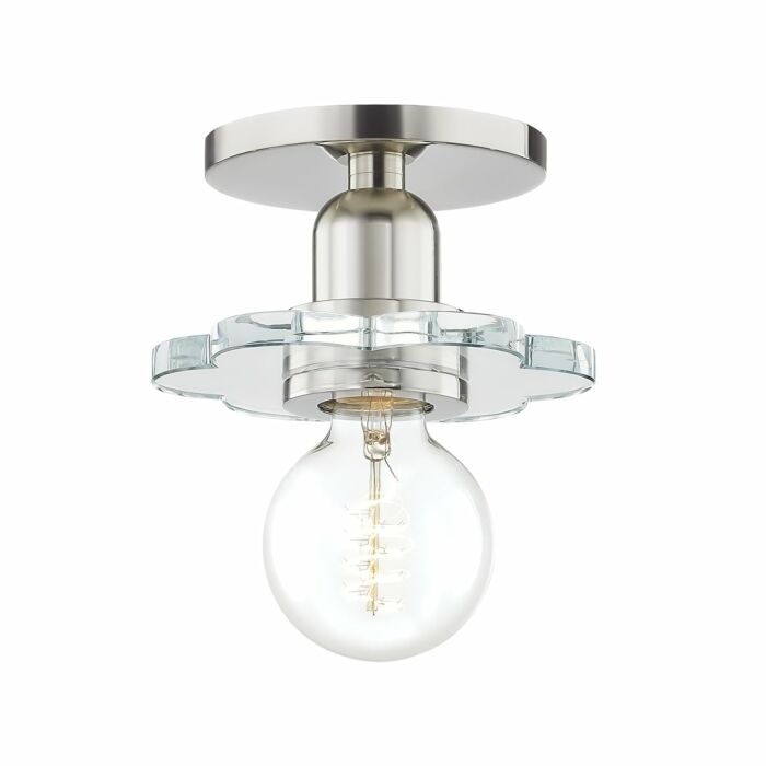 Mitzi Alexa 6 Inch Wall Sconce in Polished Nickel