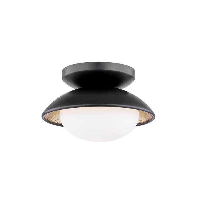 Mitzi Cadence Ceiling Light in Black and Gold Leaf
