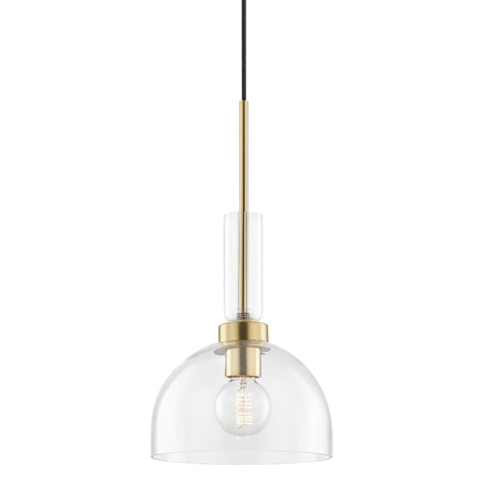 Mitzi Tabitha Pendant Light in Aged Brass