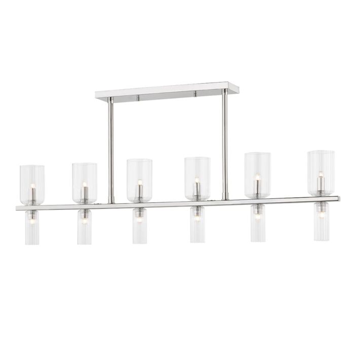 Mitzi Tabitha 12 Light Kitchen Island Light in Polished Nickel