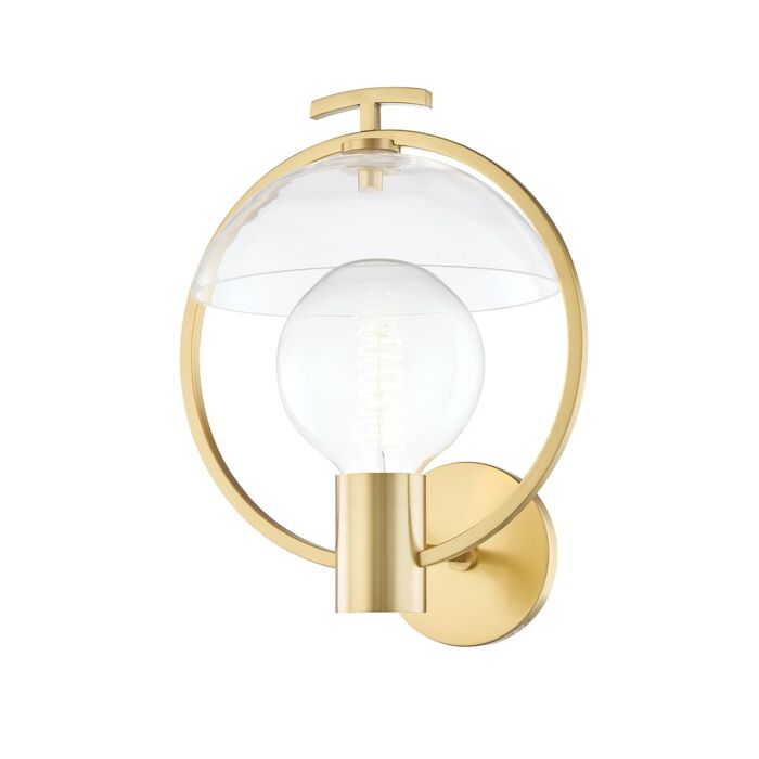 Mitzi Ringo Wall Sconce in Aged Brass