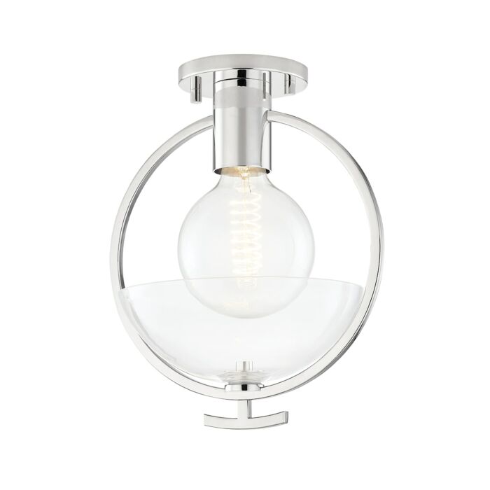 Mitzi Ringo Ceiling Light in Polished Nickel