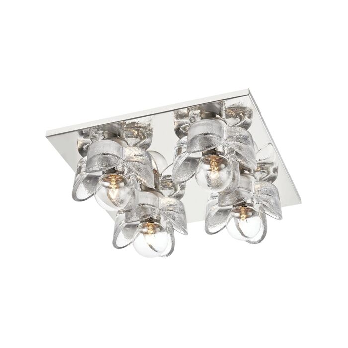 Mitzi Shea 4 Light Ceiling Light in Polished Nickel