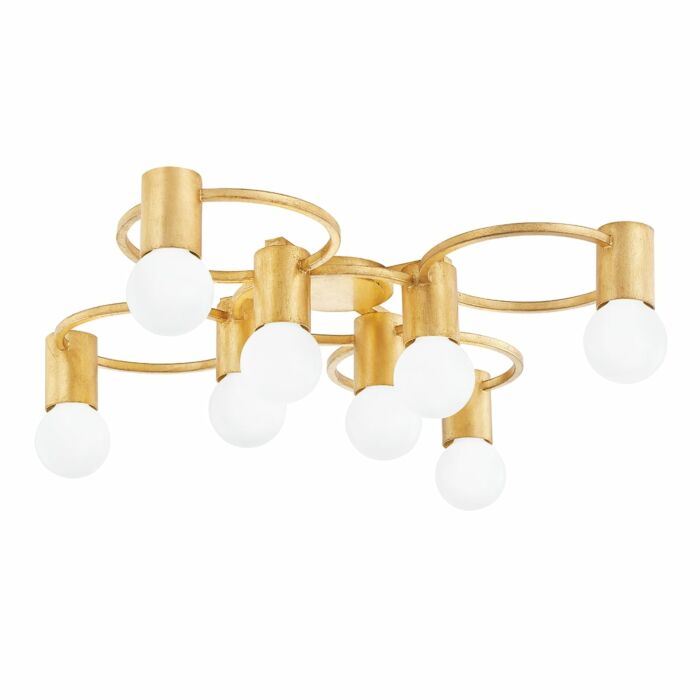 Mitzi Hope 8 Light Ceiling Light in Gold Leaf