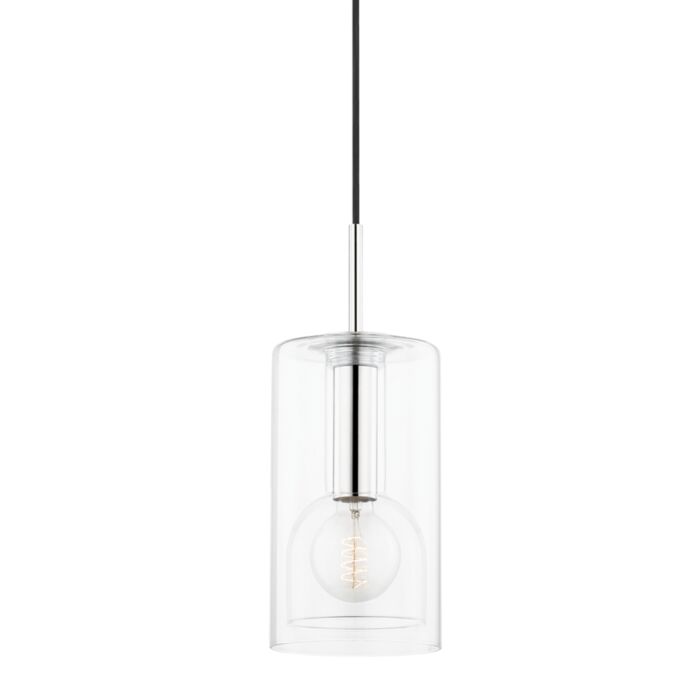 Mitzi Belinda Pendant Light in Polished Nickel