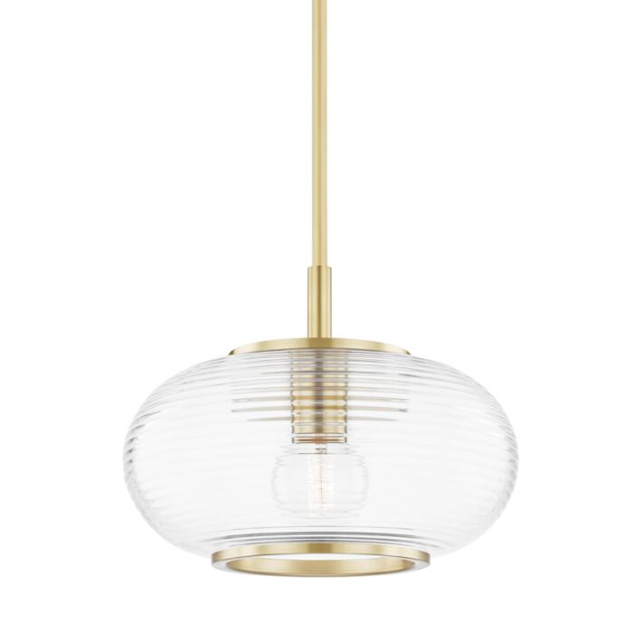 Mitzi Maggie Pendant Light in Aged Brass