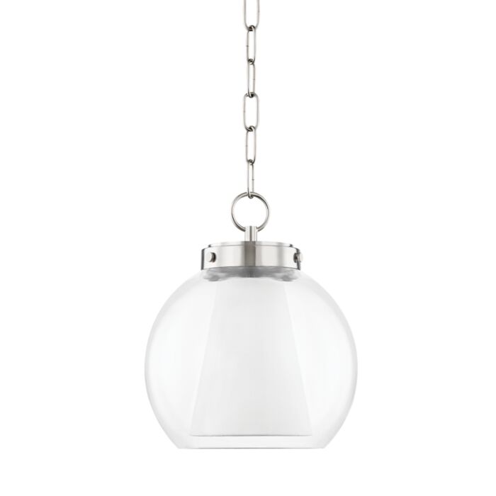 Mitzi Sasha Mini Pendant in Polished Nickel