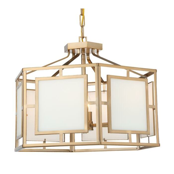 Libby Langdon for Crystorama Hillcrest 18 Inch Chandelier in Vibrant Gold