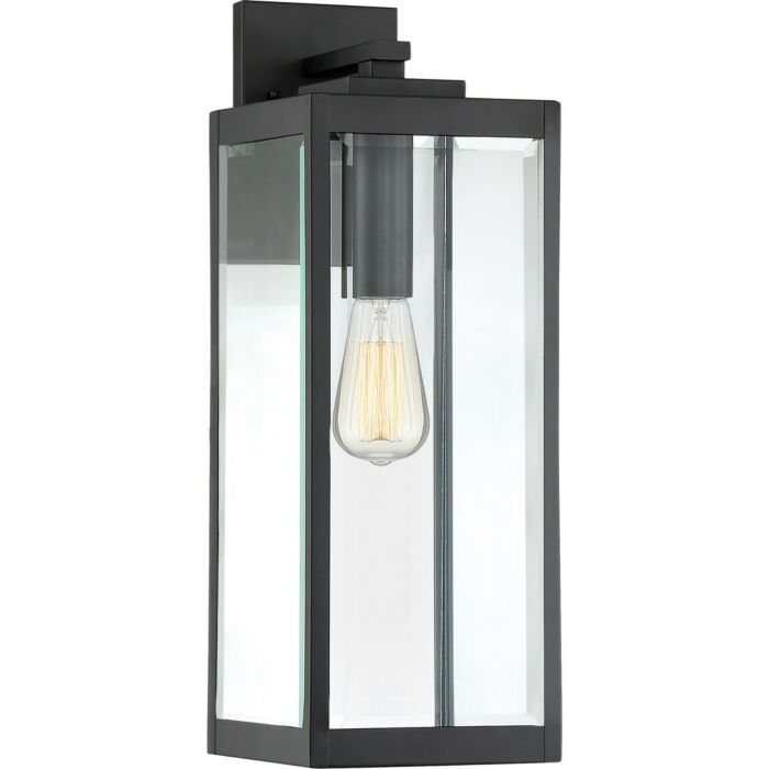 Quoizel Westover Outdoor Wall Lantern in Earth Black