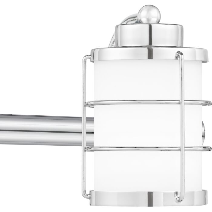 Hazlett 3-Light Bathroom Vanity Light in Polished Chrome
