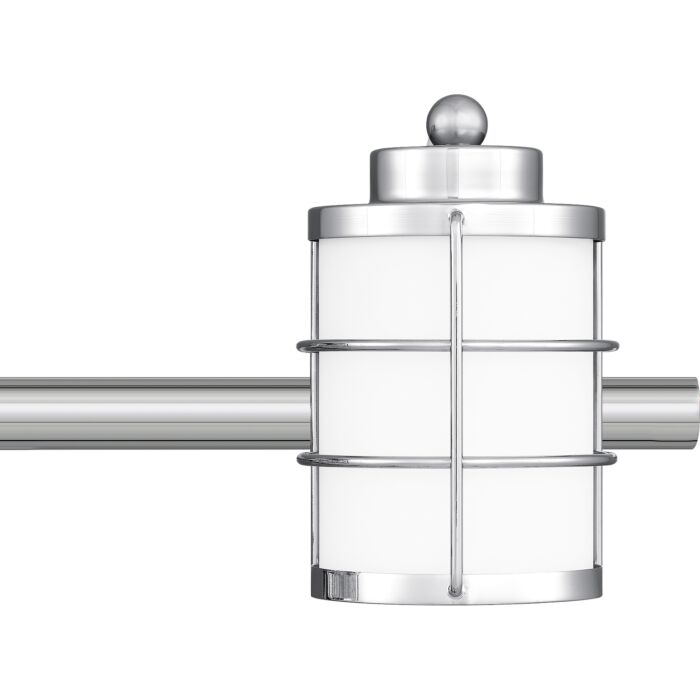 Hazlett 4-Light Bathroom Vanity Light in Polished Chrome