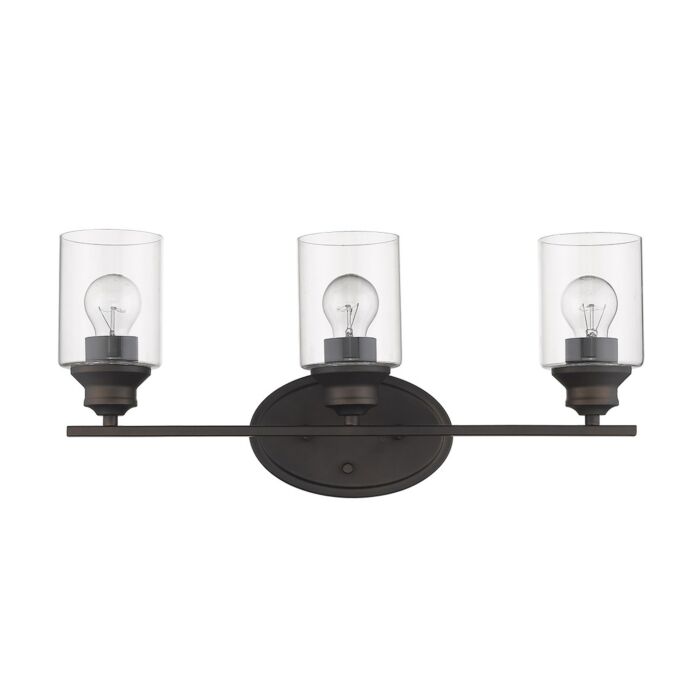 Gemma 3-Light Oil-Rubbed Bronze Vanity