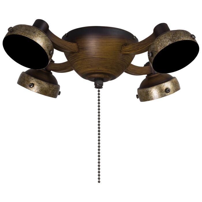 Minka Aire 4 Light Ceiling Fan Light Kit in Belcaro Walnut
