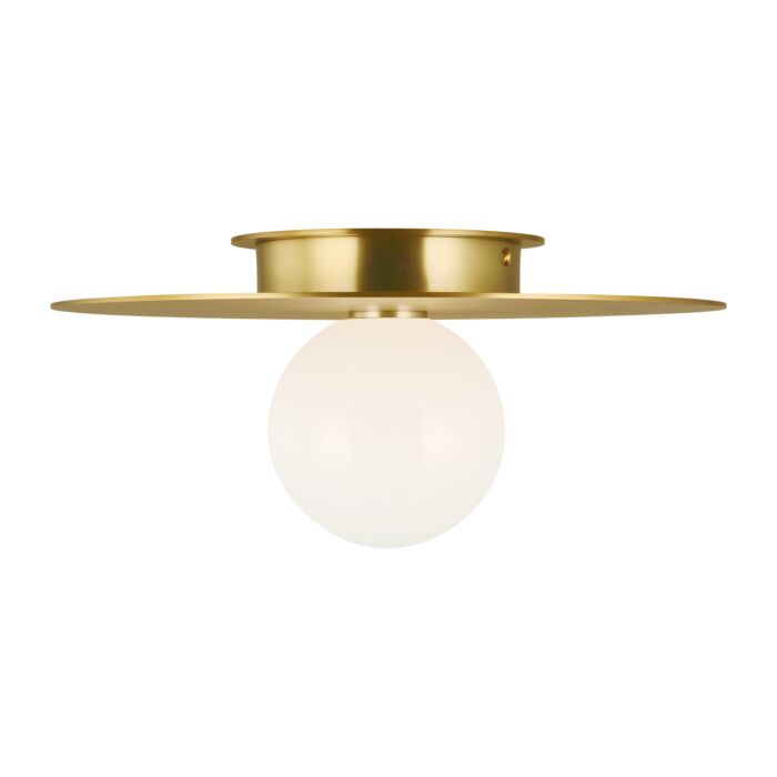 Nodes Ceiling Light in Burnished Brass by Kelly Wearstler