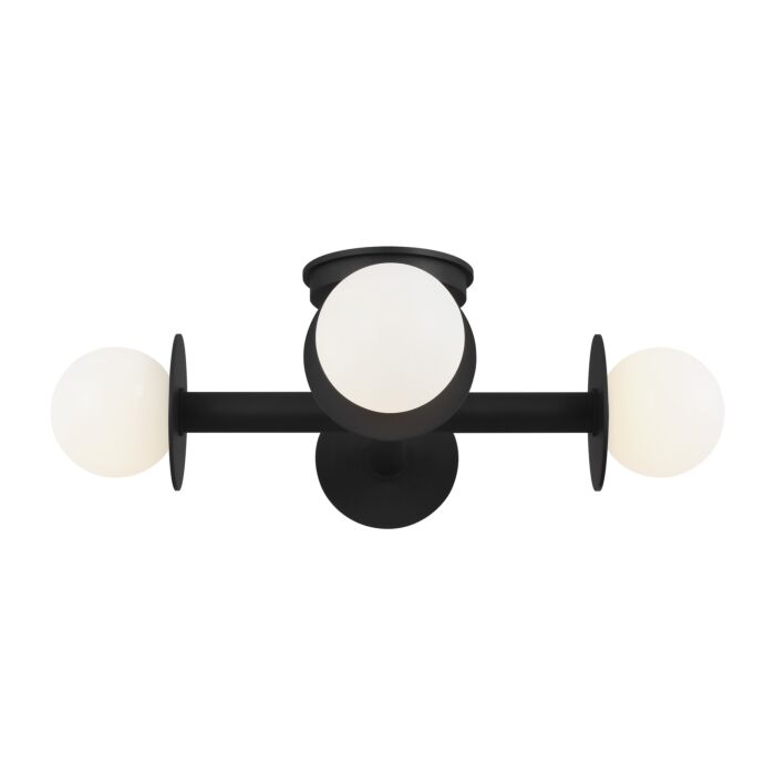 Nodes 4 Light Ceiling Light in Midnight Black by Kelly Wearstler