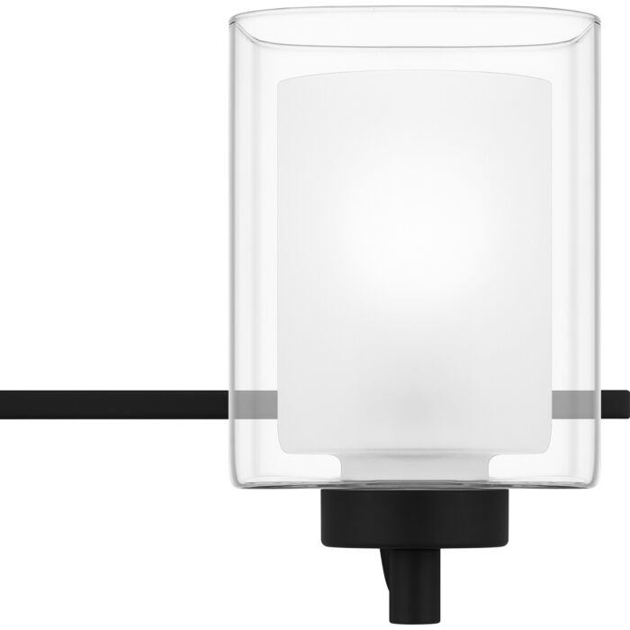 Kolt 3-Light Bathroom Vanity Light in Matte Black