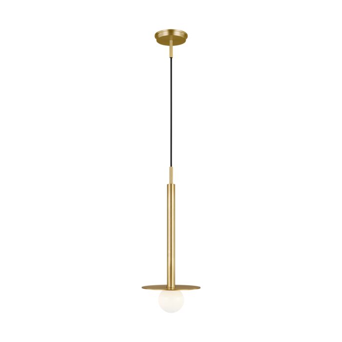 Nodes Pendant Light in Burnished Brass by Kelly Wearstler