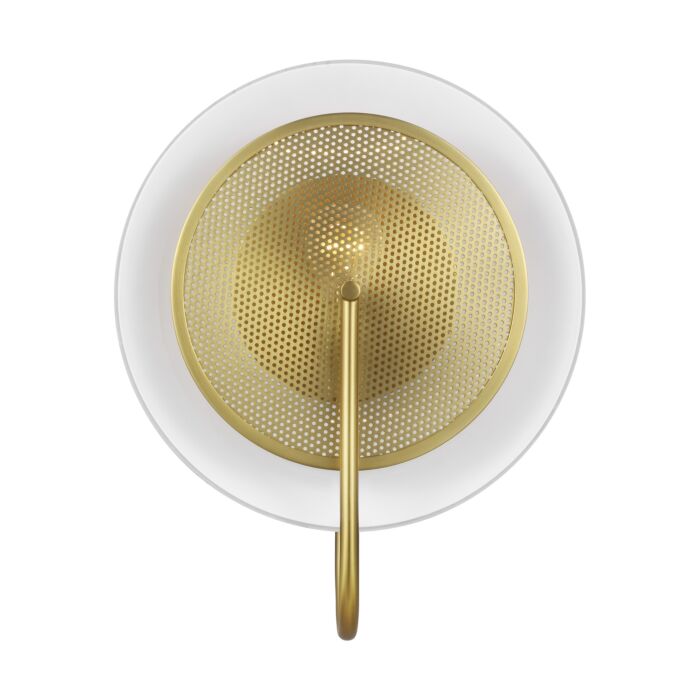 Gesture Wall Sconce in Burnished Brass by Kelly Wearstler