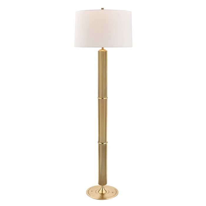 Hudson Valley Tompkins Floor Lamp in Aged Brass