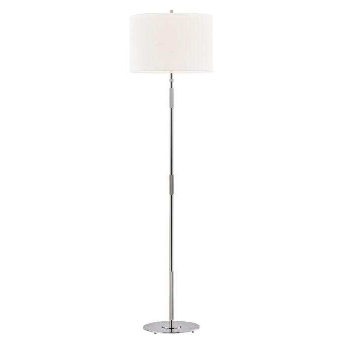 Hudson Valley Bowery Floor Lamp in Polished Nickel
