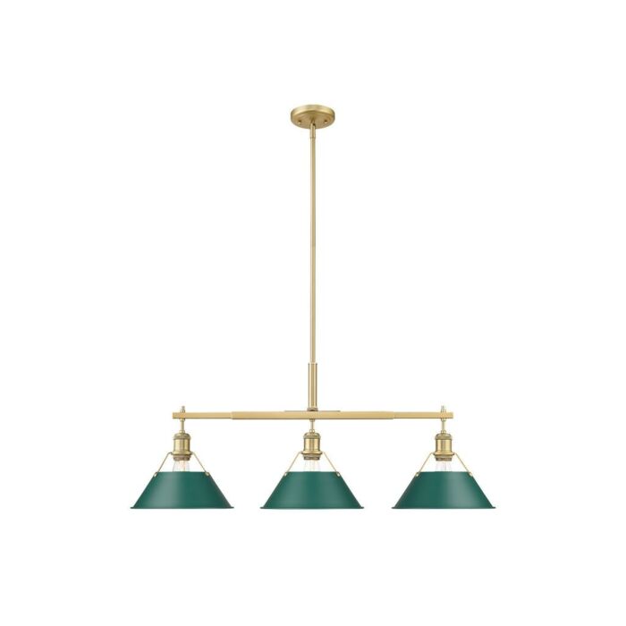 Three Light Linear Pendant