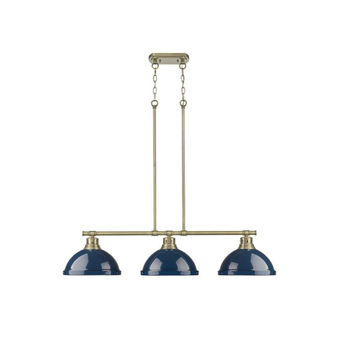 Three Light Linear Pendant