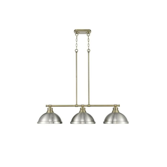 Three Light Linear Pendant
