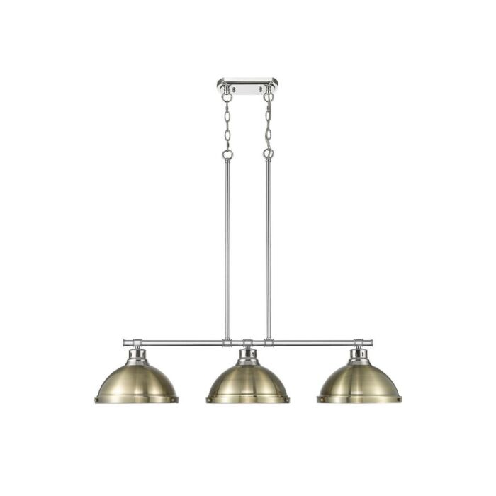 Three Light Linear Pendant